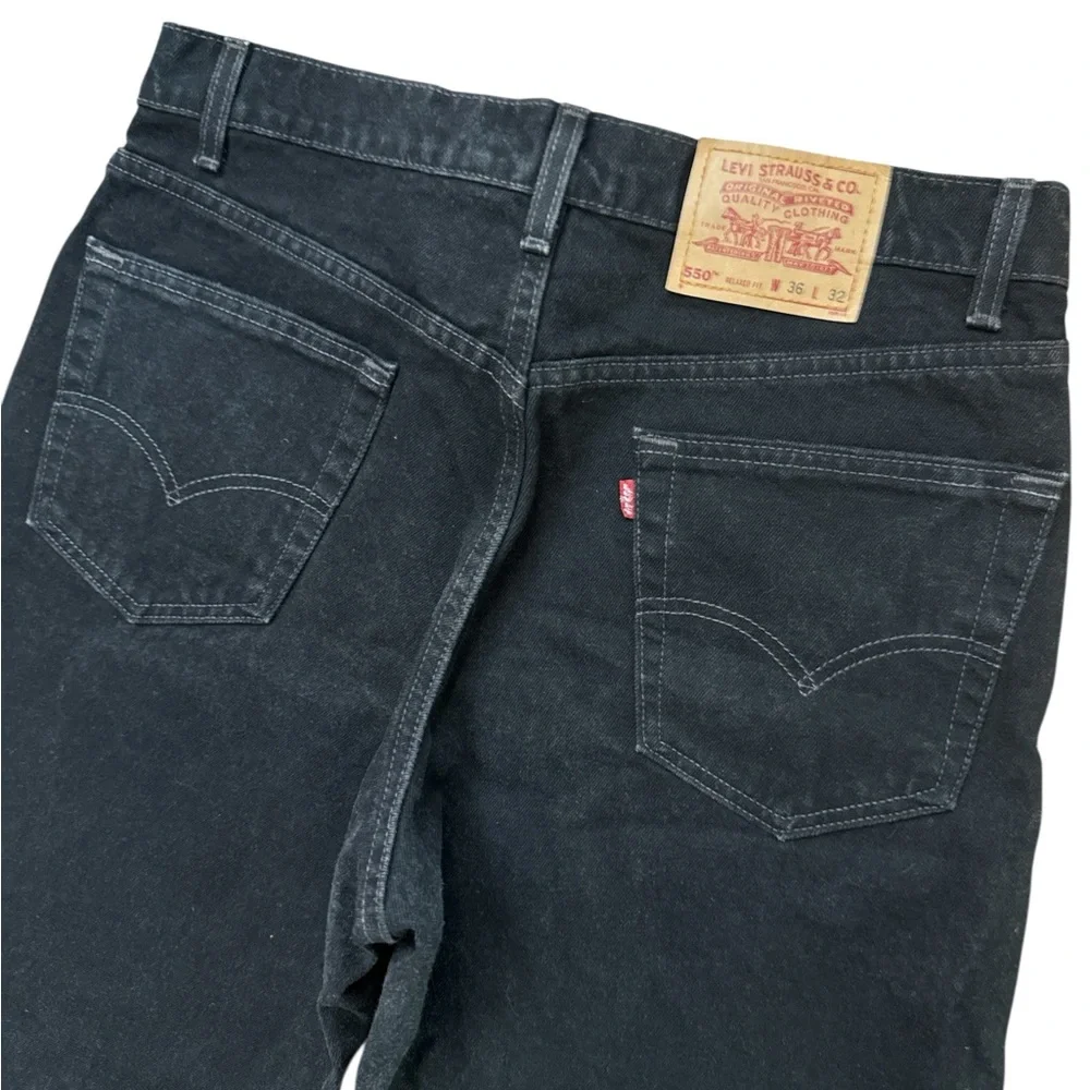 Vintage Levi’s 550 Men’s‎ Black Denim Size 36x32 Relaxed Fit USA Made 90’s Jeans
